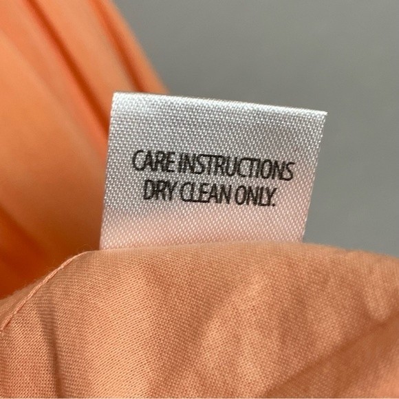 Clad & Cloth ASOS Dress Embroidered Peach Skater Floral Cotton Size‎ XS Women - Picture 9 of 15